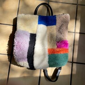 Prime cut multicolored fur bag